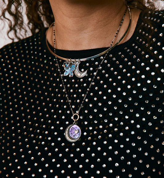 Blue Enamel Butterfly Charm