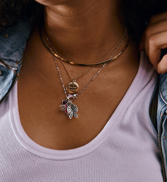 "You Are Loved" 14K Gold Charm