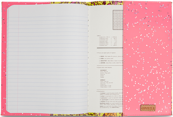FLORAL AND COLORFUL NOTEBOOK CALLED "MILLIE NOTEBOOK COVER"