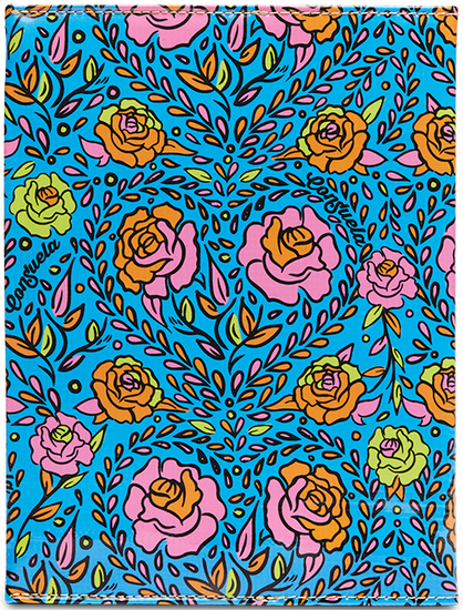CONSUELA COLORFUL FLORAL PRINT "MANDY NOTEBOOK COVER"