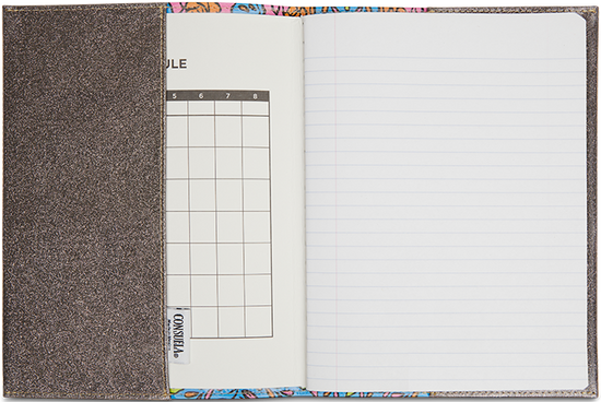 CONSUELA COLORFUL FLORAL PRINT "MANDY NOTEBOOK COVER"