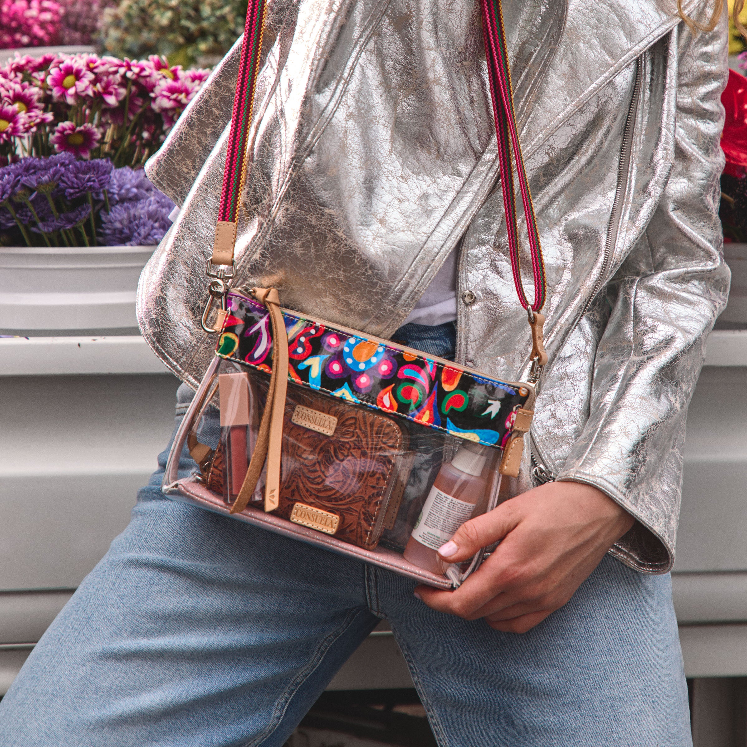 ノベルティ付　SuzuHirose×CLANE MIXCOLOROVERCOAT Clear Crossbody Bag | Sophie Midtown | Consuela