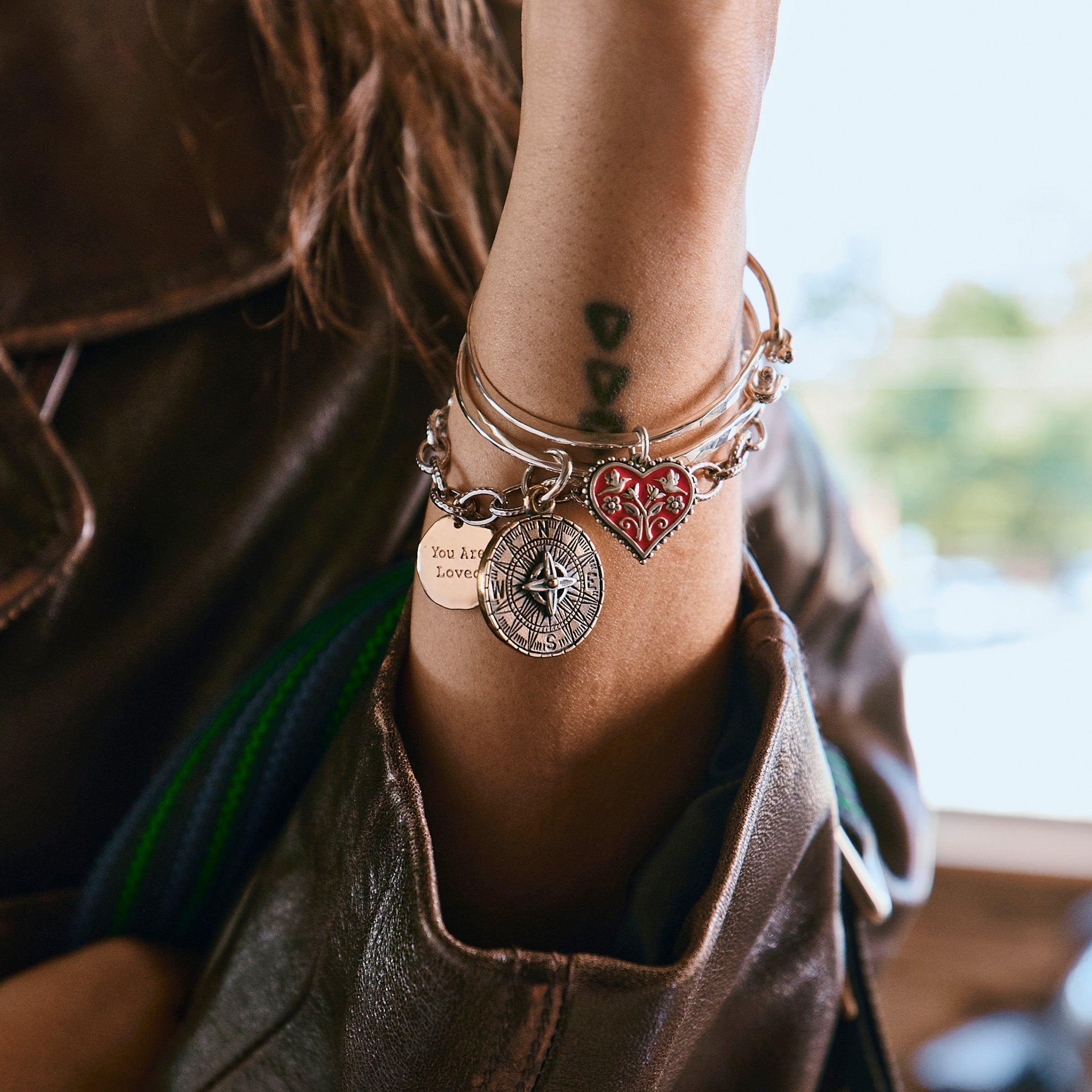 "You Are Loved" Sterling Silver Charm