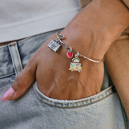 Enamel Taco Truck Charm
