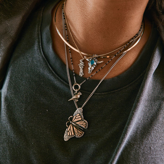 Desert Rose Pendant with Turquoise