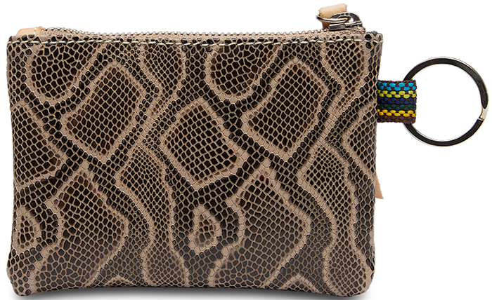 SNAKE SKIN LEATHER WALLET POUCH CALLED "DIZZY"