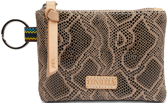 SNAKE SKIN LEATHER WALLET POUCH CALLED "DIZZY"