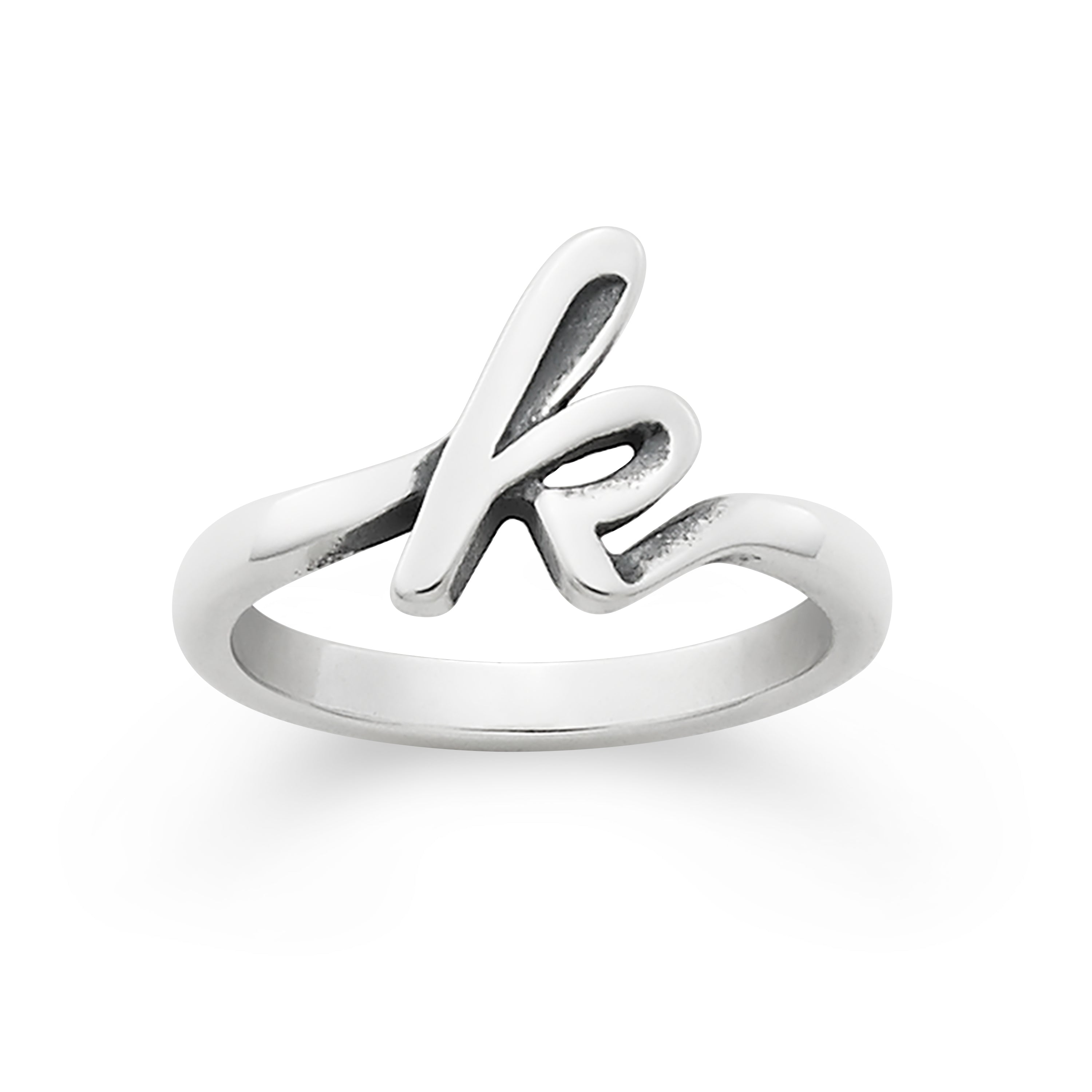 Script Initial 'K' Ring – Consuela