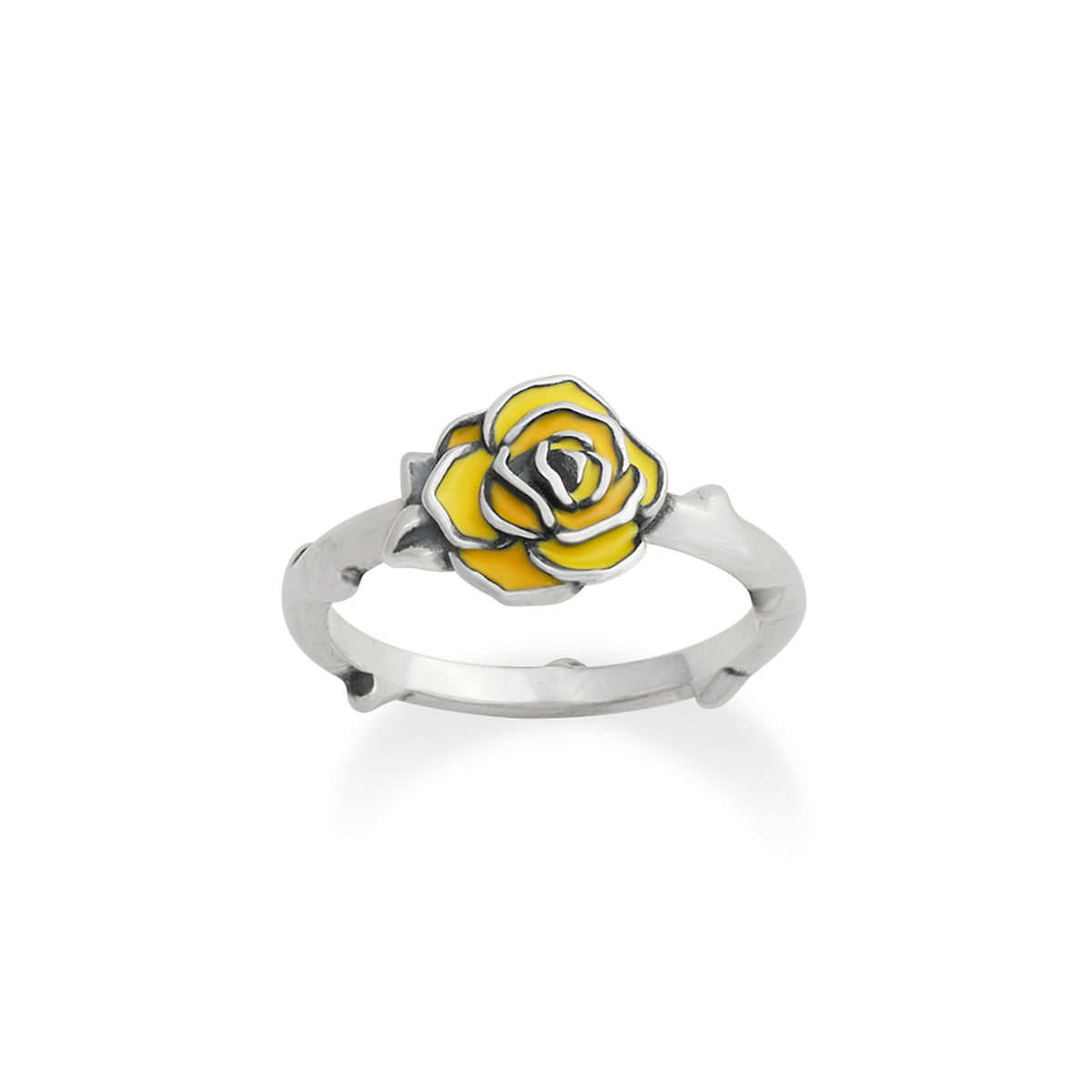 Enamel Consuela Yellow Rose Ring