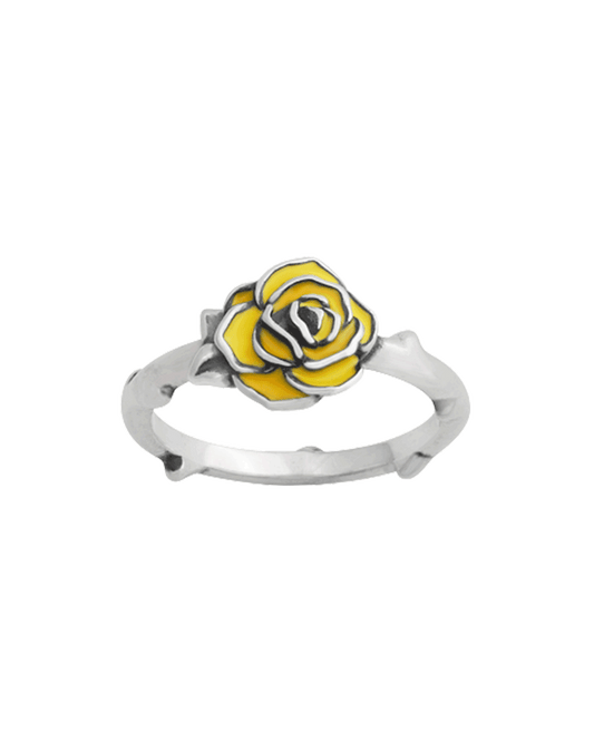 Enamel Consuela Yellow Rose Ring