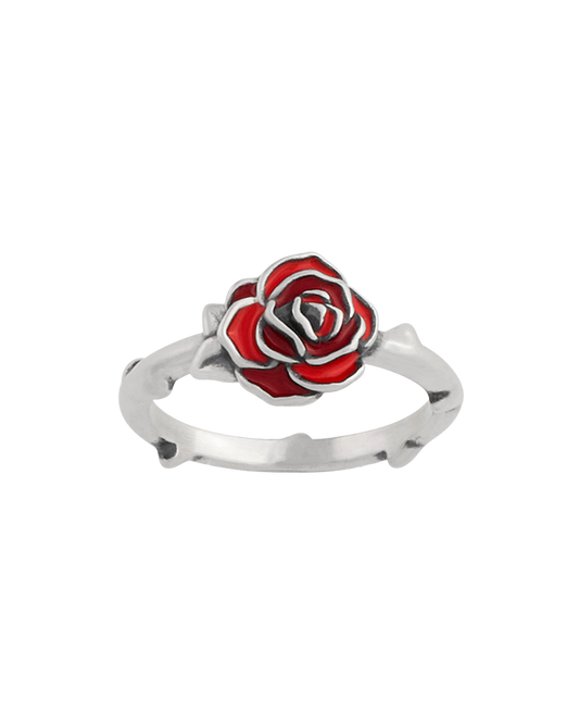 Enamel Consuela Red Rose Ring