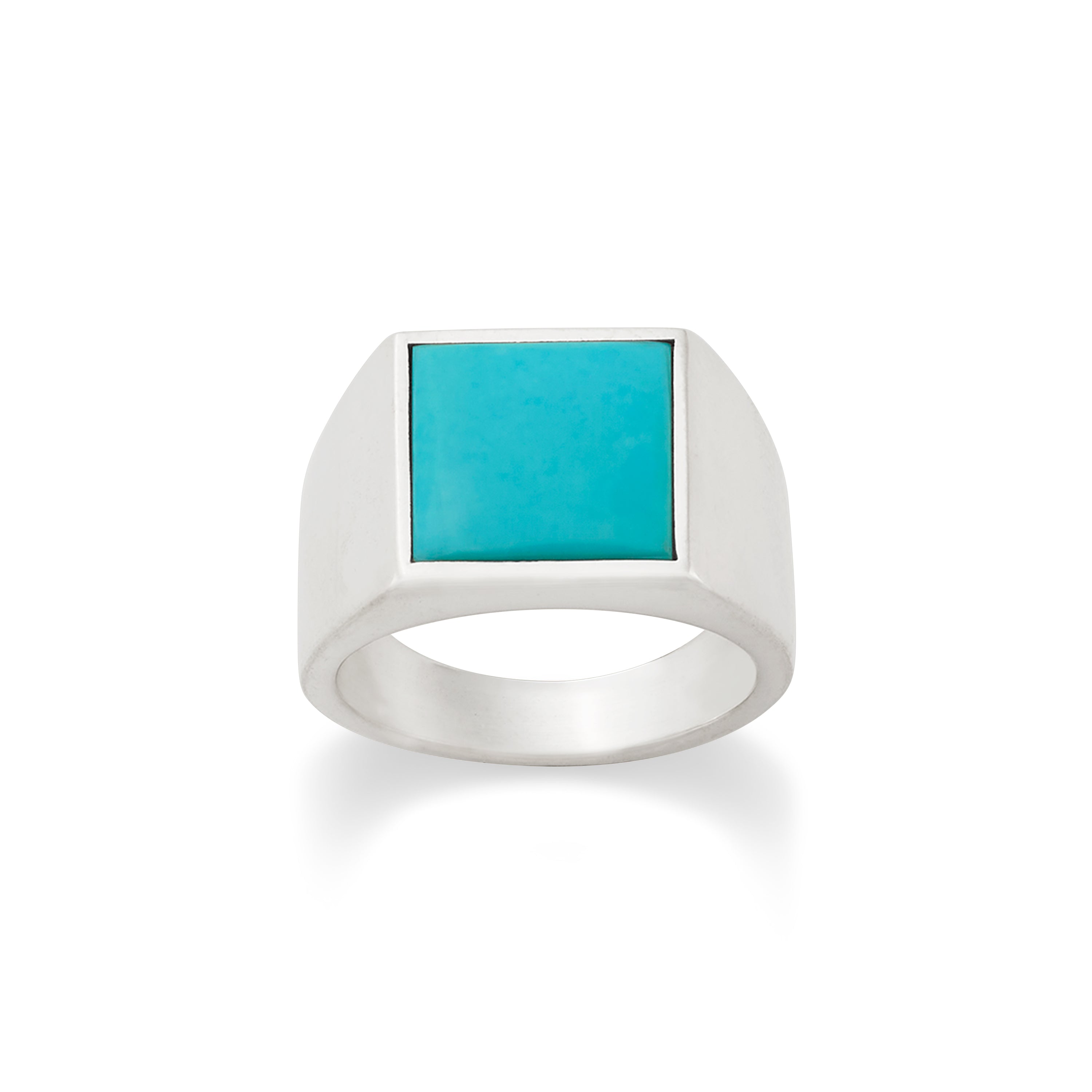 Classic Gemstone Signet Ring with Turquoise – Consuela