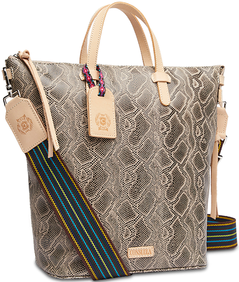 SNAKE SKIN LEATHER CROSSBODY SLING BAG CALLED "DIZZY"