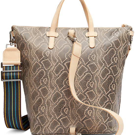 SNAKE SKIN LEATHER CROSSBODY SLING BAG CALLED "DIZZY"