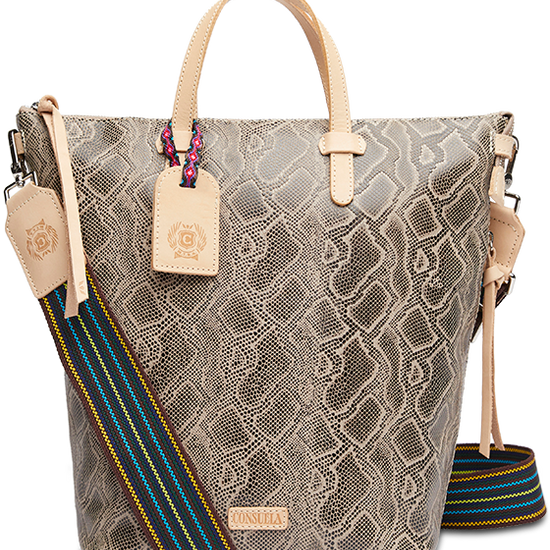 SNAKE SKIN LEATHER CROSSBODY SLING BAG CALLED "DIZZY"