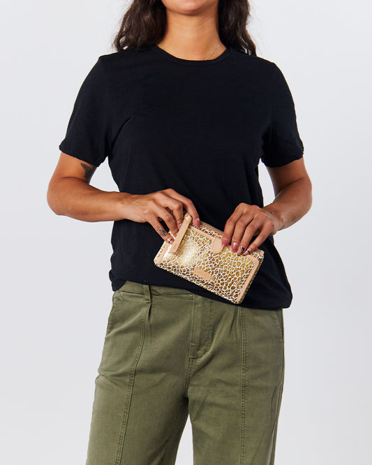 CONSUELA COLORFUL LEATHER ANIMAL PRINT WALLET CALLED "KIT SLIM WALLET"