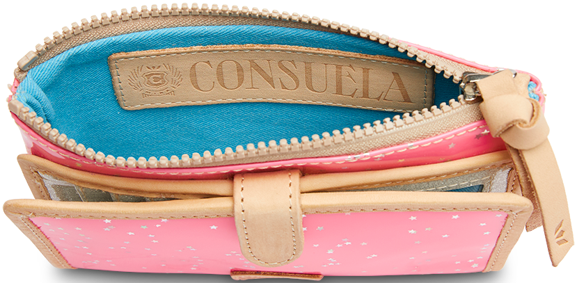 CONSUELA Women s Shine Slim Wallet with 12 Card Slots