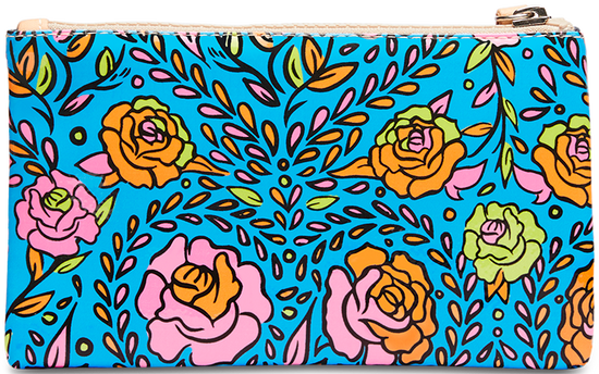 CONSUELA COLORFUL FLORAL PRINT WALLET "MANDY SLIM WALLET"