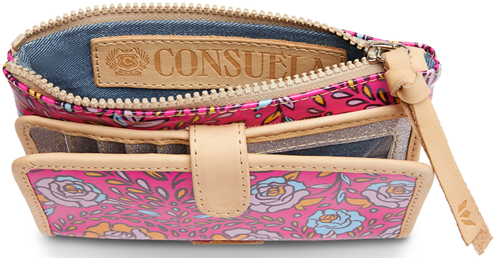 COLORFUL FLORAL WALLET CALLED "MOLLY SLIM WALLET"