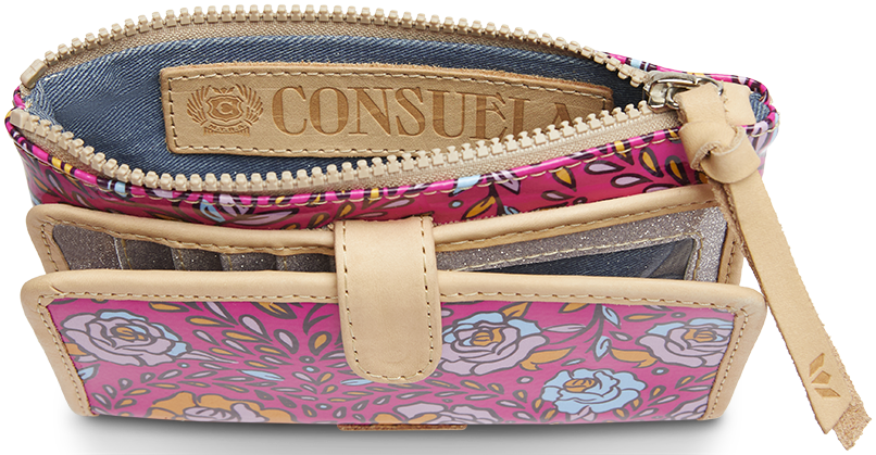 COLORFUL FLORAL WALLET CALLED "MOLLY SLIM WALLET"