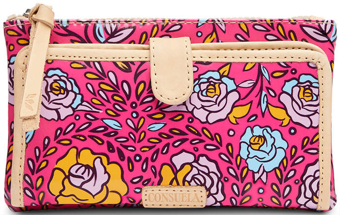 COLORFUL FLORAL WALLET CALLED "MOLLY SLIM WALLET"