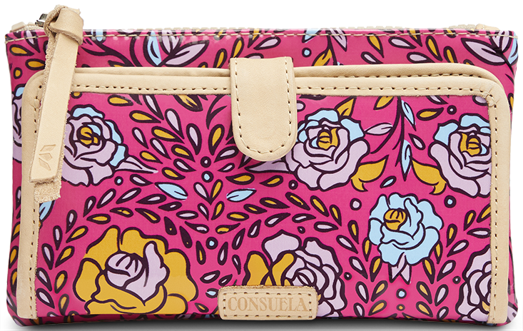 COLORFUL FLORAL WALLET CALLED "MOLLY SLIM WALLET"