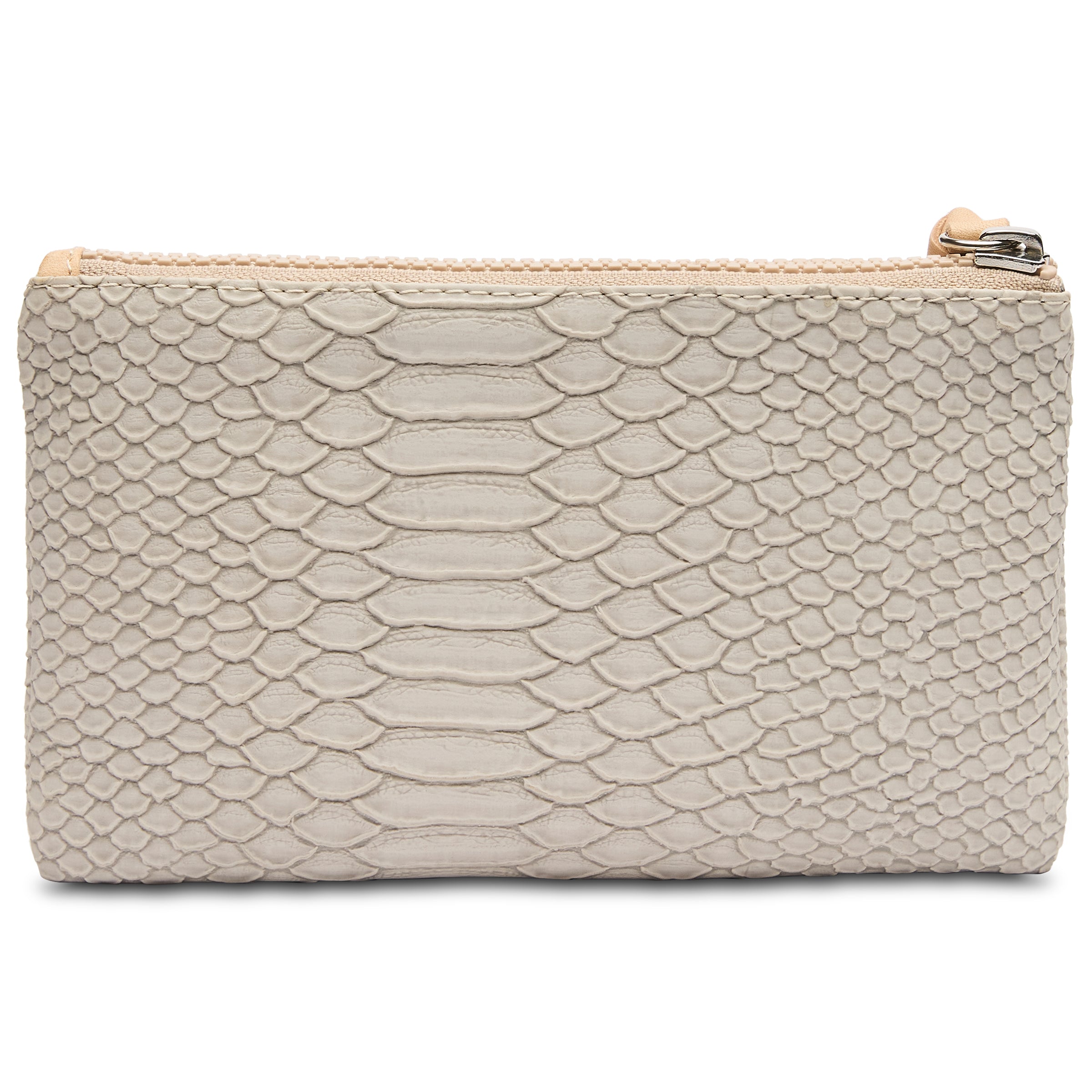 Consuela Brand white snakeskin hotsell Thunderbird wristlet wallet handbag