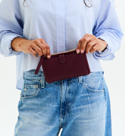 Plum Slim Wallet