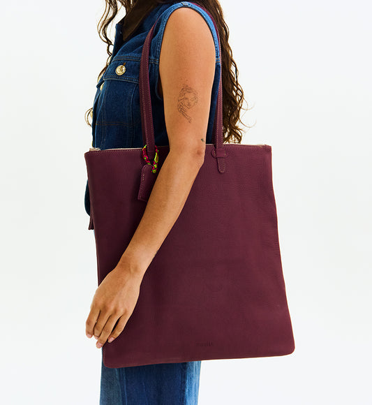 Plum Shopper Tote