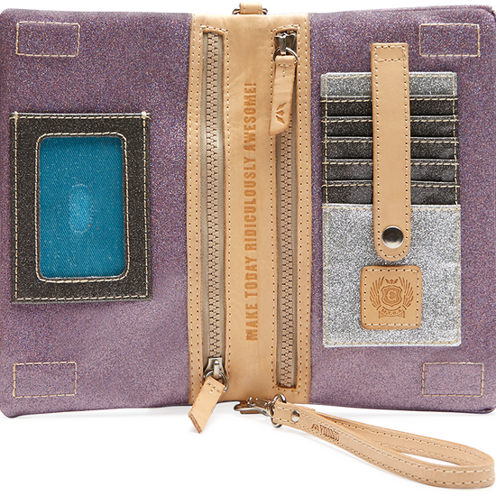 CONSUELA PURPLE CROSSBODY BAG CALLED "LYNDZ UPTOWN CROSSBODY"