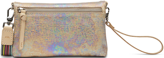 CONSUELA IRIDESCENT LEATHER CROSSBODY BAG CALLED "GLORIA UPTOWN CROSSBODY"