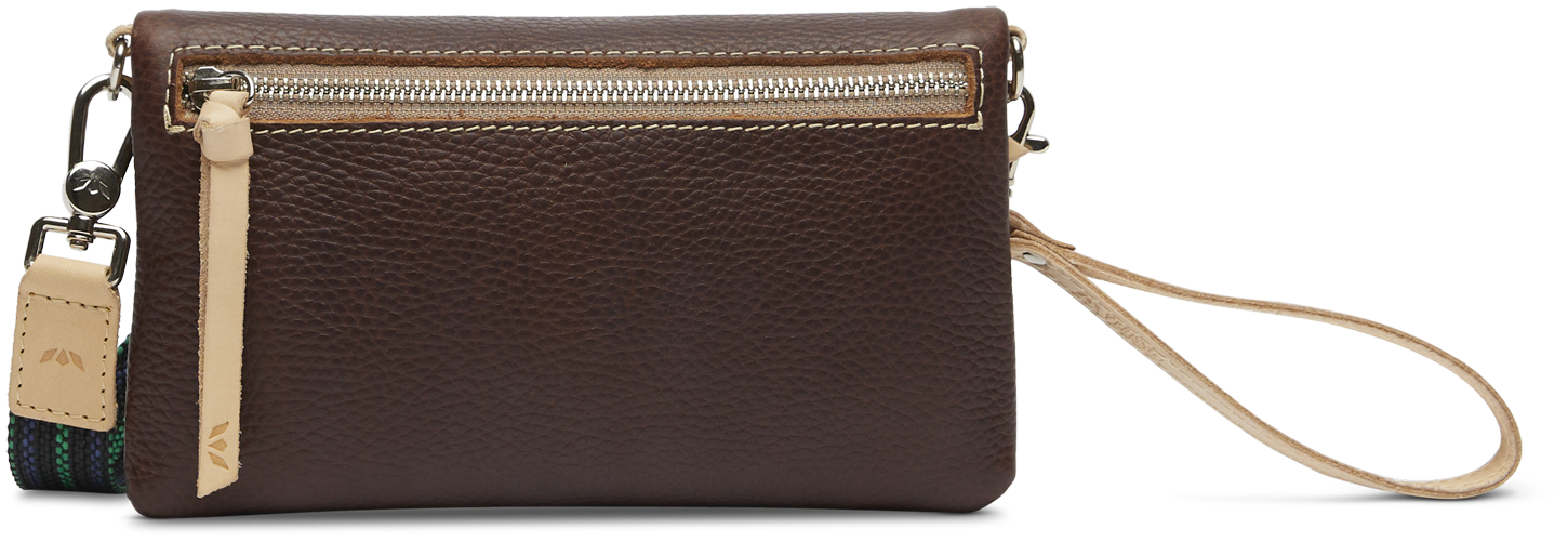 CONSUELA BROWN LEATHER CROSSBODY BAG CALLED "ISABEL UPTOWN CROSSBODY"