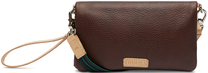 CONSUELA BROWN LEATHER CROSSBODY BAG CALLED "ISABEL UPTOWN CROSSBODY"