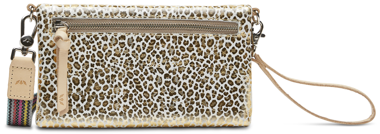 CONSUELA GOLD LEATHER CROSSBODY BAG CALLED "KIT UPTOWN CROSSBODY"