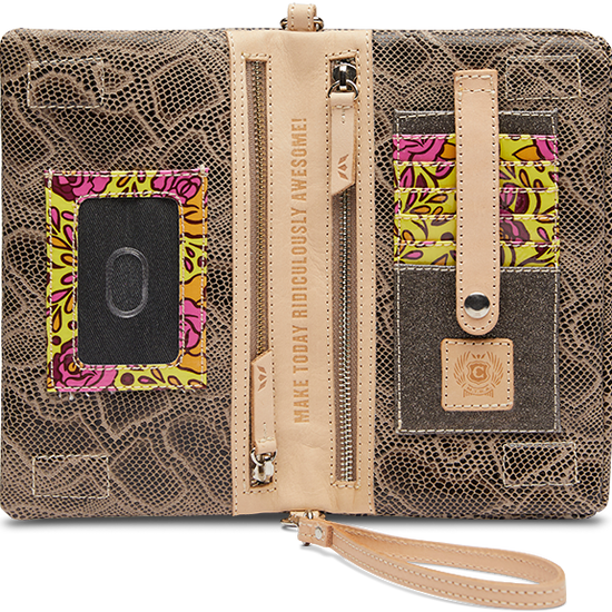 SNAKE SKIN LEATHER CROSSBODY UPTOWN BAG CALLED "DIZZY"