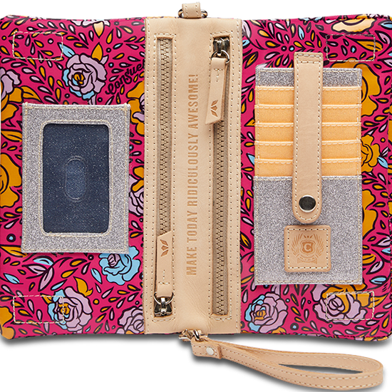 COLORFUL FLORAL CROSSBODY BAG CALLED "MOLLY UPTOWN CROSSBODY"