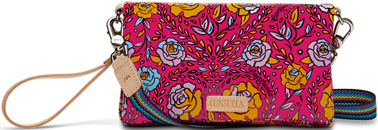 COLORFUL FLORAL CROSSBODY BAG CALLED "MOLLY UPTOWN CROSSBODY"