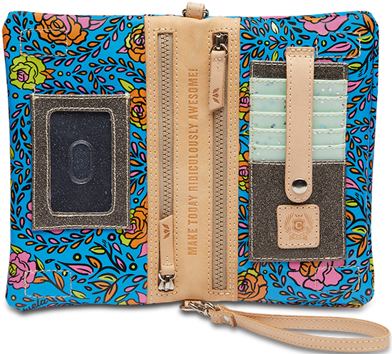 COLORFUL FLORAL PRINTED CROSSBODY BAG CALLED "MANDY UPTOWN CROSSBODY"