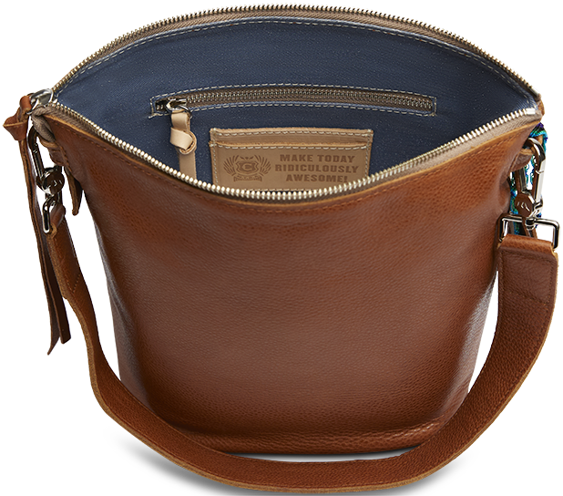 CONSUELA Brandy Wedge Handbag