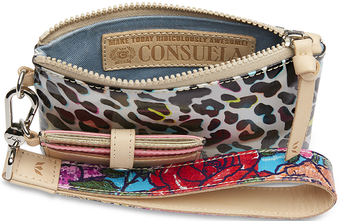 CONSUELA COLORFUL ANIMAL PRINT WRISTLET WALLET"COCO COMBI"