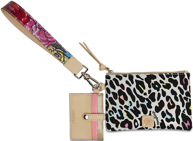 CONSUELA COLORFUL ANIMAL PRINT WRISTLET WALLET"COCO COMBI"