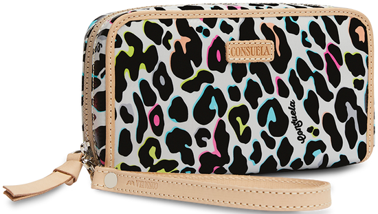 CONSUELA COLORFUL ANIMAL PRINT WALLET "COCO WRISTLET WALLET"
