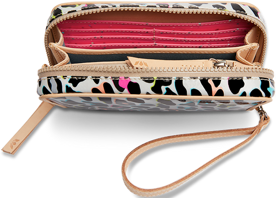 CONSUELA COLORFUL ANIMAL PRINT WALLET "COCO WRISTLET WALLET"