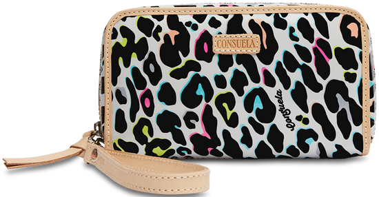 CONSUELA COLORFUL ANIMAL PRINT WALLET "COCO WRISTLET WALLET"