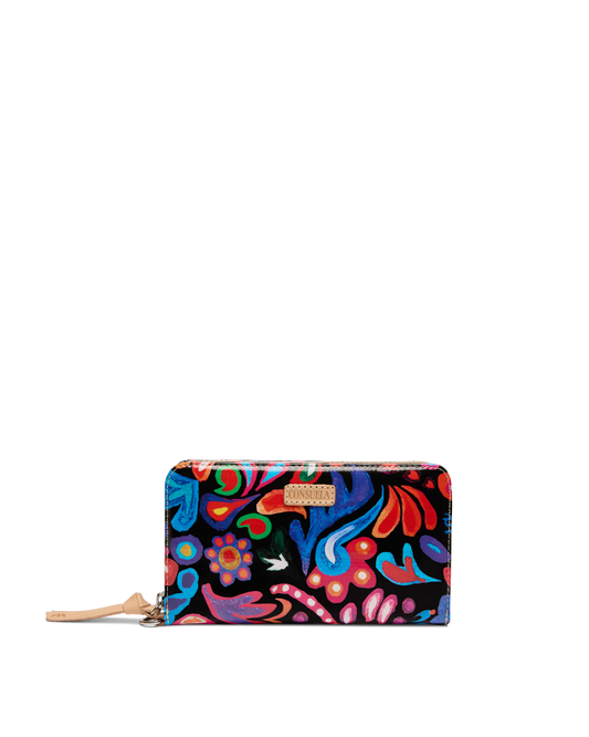ZFRXIGN Long Axolotl Sakura Wallet - Soft PU Leather Credit Card Purse For Women & Men