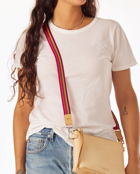 Bubbles Slim Webbing Crossbody Strap