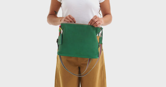 Teal Downtown Crossbody