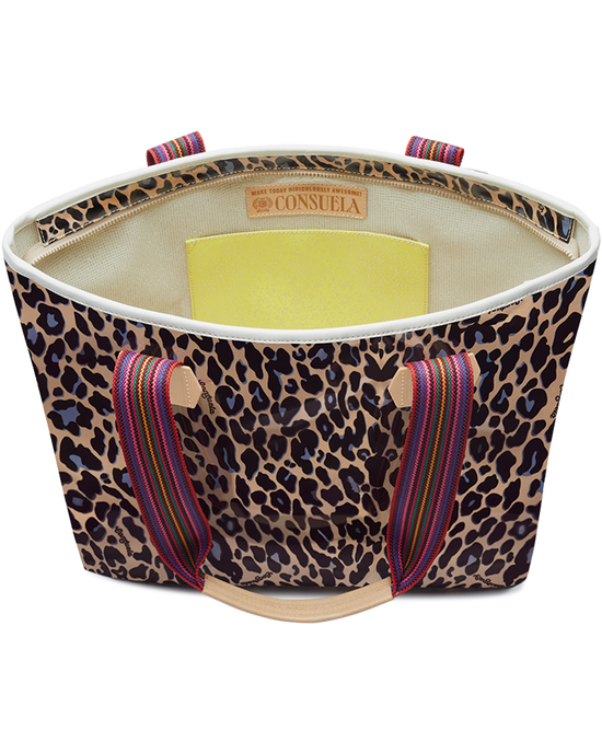 Legacy Blue Jag Zipper Tote Consuela Handbags & Totes Austin, Texas