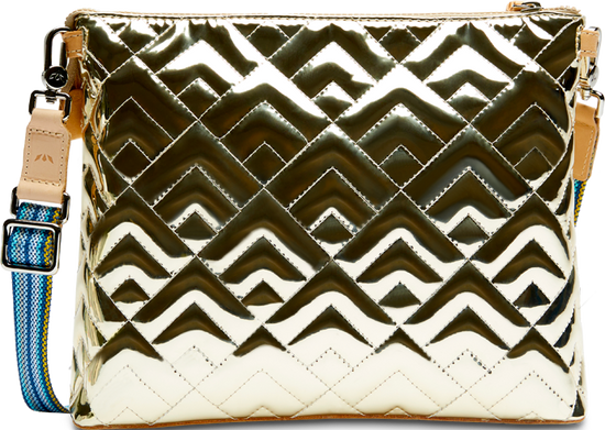 CONSUELA GOLD CROSSBODY BAG CALLED "EVADNEY DOWNTOWN CROSSBODY"