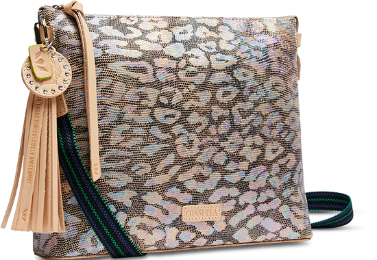 CONSUELA COLORFUL LEATHER CROSSBODY BAG CALLED "IRIS DOWNTOWN CROSSBODY"